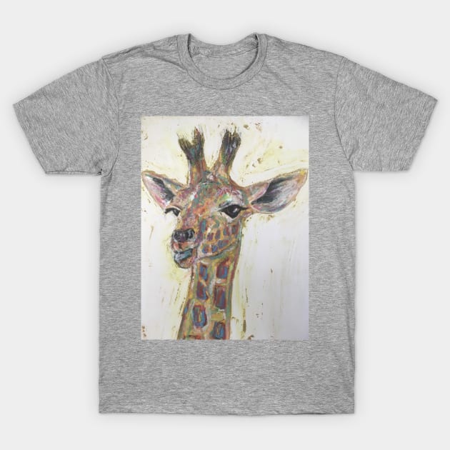 Colourful Baby Giraffe T-Shirt by Merlinsmates